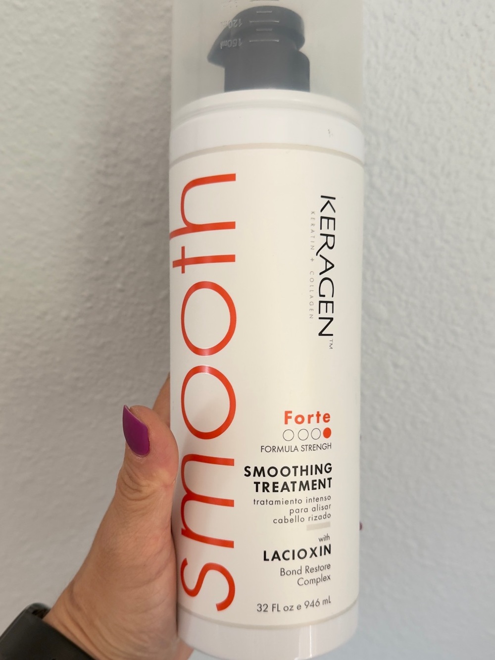 Keragen Smooth Forte Smoothing Treatment Bond Restore Complex 32 fl oz / 946 mL